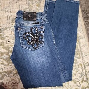 Embellished Blue Jeans